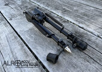 ACCU Long Range ALR-TACv2 lit bipod ERFS foot spike system 1