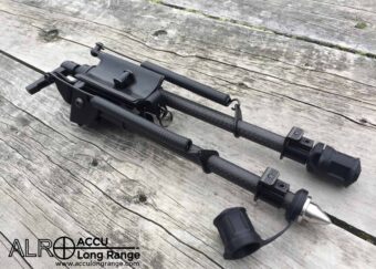 ACCU Long Range ALR-TACv3 Carbon Lock Bipod and ERFS Spike and Foot System